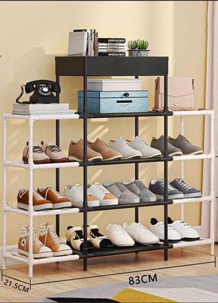 Многофункциональный 4-слойный двухцветный органайзер для обуви