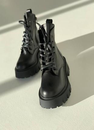 Демисезонные ботинки, цвет: black, натуральная кожа8 фото