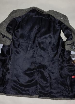 Твідовий чоловічий піджак із латками зі шкіри h&amp;m 548 фото