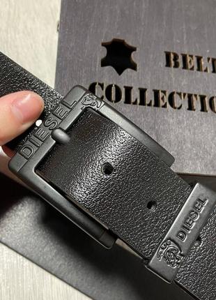 Ремень пояс мужской кожаный в стиле diesel / ремень пояс мужественный кожаный в стиле diesel