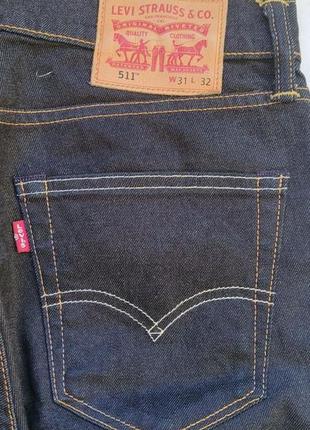 Levi's 511 selvage raw6 фото