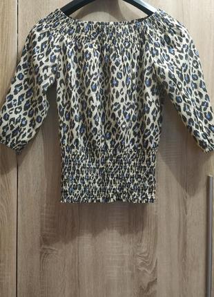 Блузочка леопардовая