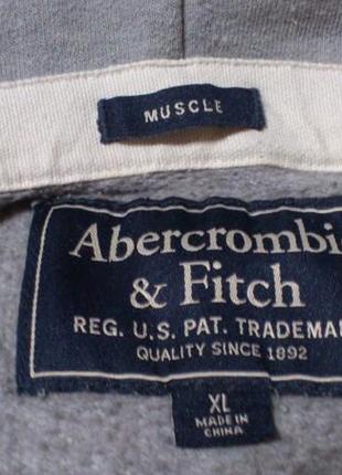 Худи мужская хлопковая худі чоловіча бавовняна толстовка кофта abercrombie & fitch р.xl🇺🇸🇨🇳3 фото