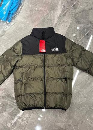 Новинка. зимовий пуховик хакі тнф tnf the north face 700