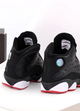 Мужские кроссовки nike air jordan 13 retro white black 41-43-449 фото