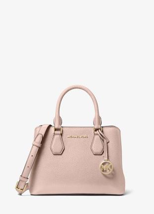 Шкіряна сумка michael kors camille small pebbled leather satchel оригінал