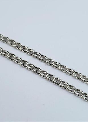 Срібний ланцюжок бісмарк 55 см.