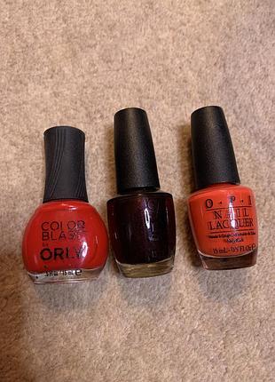 Набір лаків для нігтів opi orly ❤️