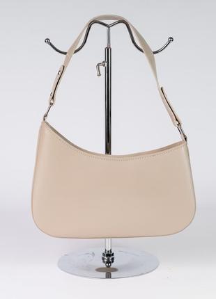 Женская сумка бежевая сумка асимметричная сумка багет клатч бежевый клатч багет