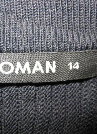 Нарядная черная накидка кофта свитер кардиган roman км1440 большой размер, длинный рукав, в рубчик9 фото
