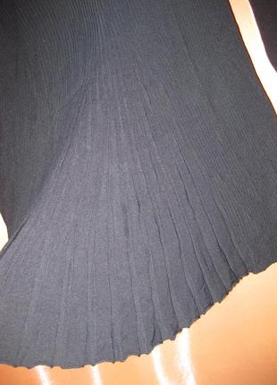 Нарядная черная накидка кофта свитер кардиган roman км1440 большой размер, длинный рукав, в рубчик7 фото
