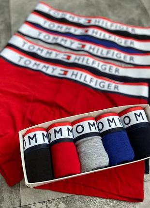 Мужской набор трусов tommy hilfiger white5 фото