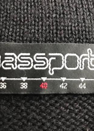 Трендовый пулушерстяной свитер - поло от немецкого passport, размер 40, укр 48-505 фото