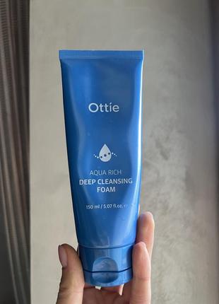 Корейська пінка крем для вмивання та очищення  deep cleansing foam1 фото