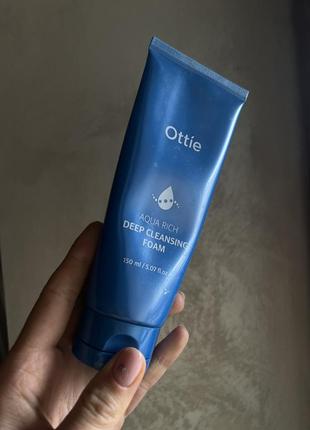 Корейська пінка крем для вмивання та очищення  deep cleansing foam2 фото