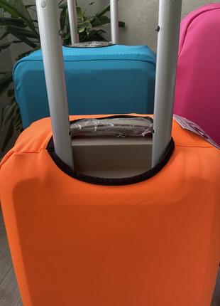 Чехол на чемодан,защитная накидка,ткань дайвинг, красиво тянется,защищает от грязи и царапин6 фото