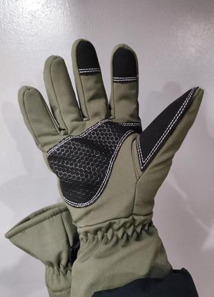 Водонепроницаемые военно-тактические зимние перчатки softshell thermal теплые армейские мультикам7 фото