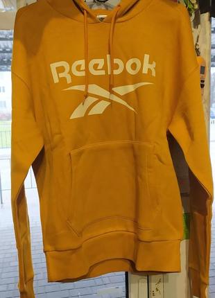 Худі reebok identity logo fleece pullover (hk6812) оригінал7 фото