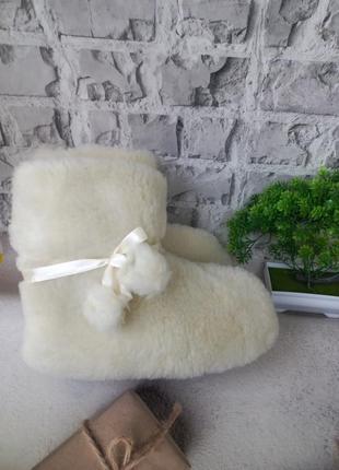 Чуні на овчині домашні кімнатні тапочки тапки валянки