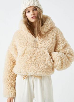 Плюшевый худи pull&bear