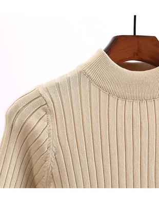 Трикотажний джемпер з укороченими рукавами4 фото