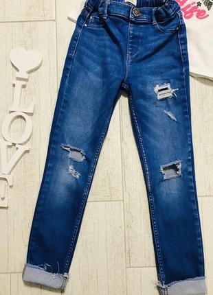 🛍суперстильні брендові джинси на дівчинку river island7 фото