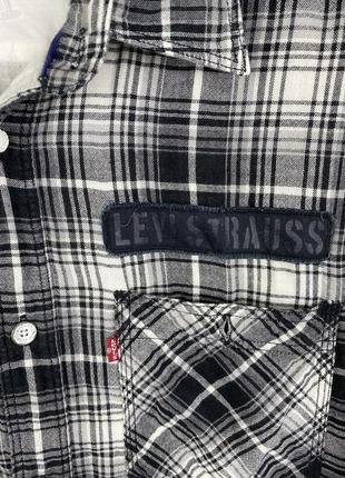 Мужской овершот фланелевая рубашка levi’s levis шведка lee carhartt evisu wrangler8 фото