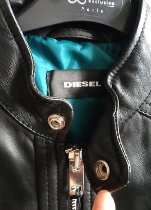 Мужская кожаная куртка  diesel италия оригинал6 фото