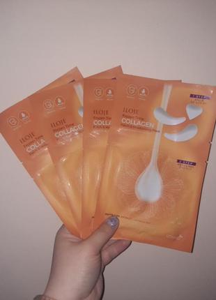 Увлажняющая маска с патчами для лица konad iloje frozen time collagen patch & moisturizing mask 2 в 1, 0.75 г + 25 г