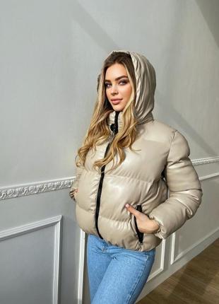 Женская теплая курточка пуховик3 фото
