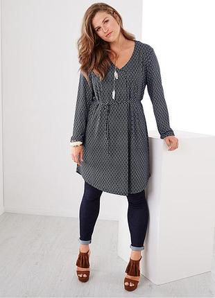 Стильное платье-туника с пояском 44-46евро 50-52наш tcm tchibo