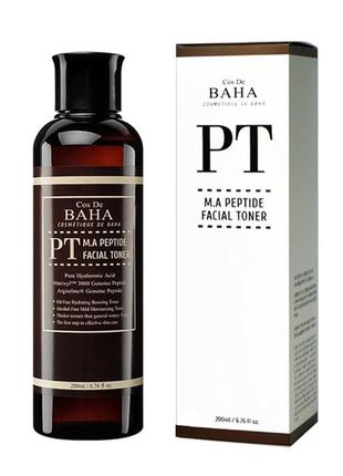 Пептидный тонер с матриксилом и аргирелином cos de baha pt m.a peptide facial toner