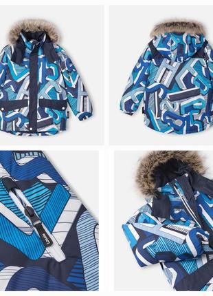 Нова брендова зимова термо куртка-парка lassie by reima оригінал фінляндія мембрана 140-1461 фото