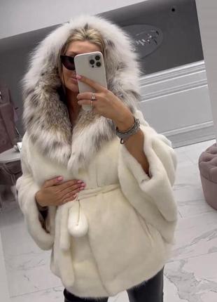 Норковая шуба с рысью
