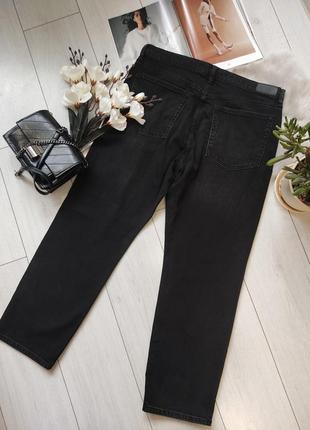 Черные прямые джинсы от mango, 38, 42р, испания9 фото