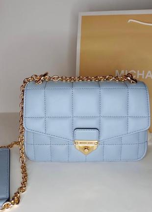 Сумка soho s cross pale blue michael kors