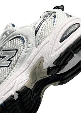 Женские кроссовки new balance 530 white silver navy5 фото