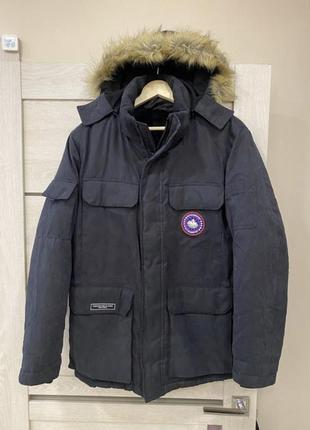 Куртка парка outdoorsport аляска 50/xl с капюшоном и мехом1 фото