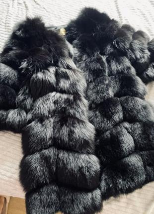 Шуба из песца, натуральная шуба, автоледи, полушубок, песцовая шуба