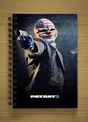 Блокнот pay day  game скетчбук sketchbook