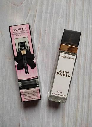 Парфюм женский yves saint laurent mon paris (ив сен лоран мон париж) 40 мл.