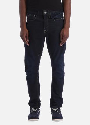 Оригинальные крутые джинсы g-star type c 3d loose tapered indigo dark aged