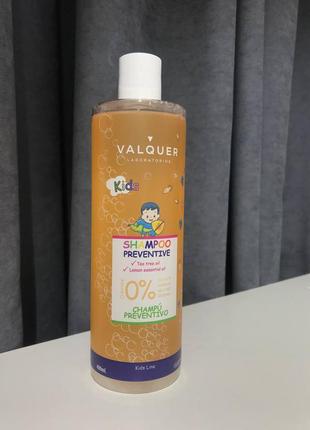 Дитячий шампунь "ніжний аромат" valquer preventinve child shampoo 400 мл