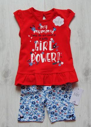George. размер 3-6 месяцев. новый комплект для маленькой принцессы: футболочка + шорты