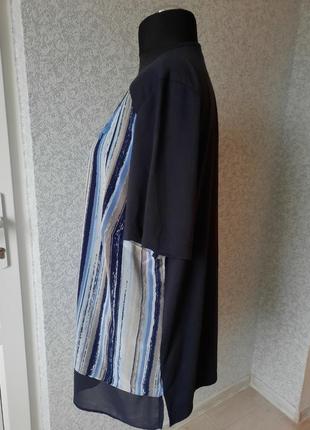 Женская блуза, туника, кофточка, на продкладке, не просвечивается, батал. charles vogele, grandiosa.3 фото