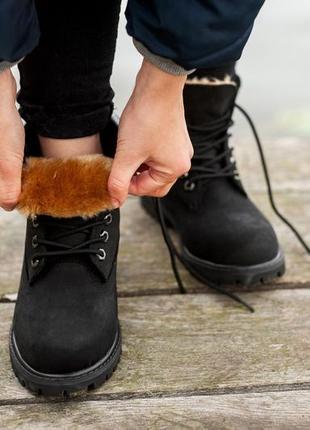 Розпродаж! зимові черевики шкіряні . зимние ботинки мех нубук кожа timberland8 фото