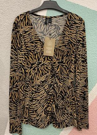 Модная леопардовая блузка для женщин