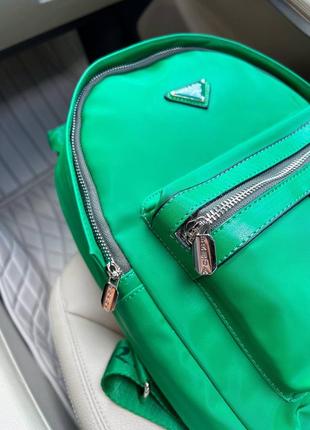 Женский популярный зеленый рюкзак с лямками 🆕стильный рюкзак с карманом3 фото