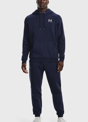 Чоловічі темно-сині спортивні штани ua essential fleece jogger2 фото