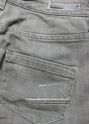 Прямые плотные джинсы брюки кюлоты серые river island км1441 маленький размер8 фото